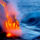 Illustration for article titled Extremely dangerous lava surf photography is completely worth the risk
